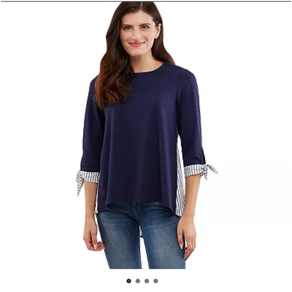 NWT navy blue top
